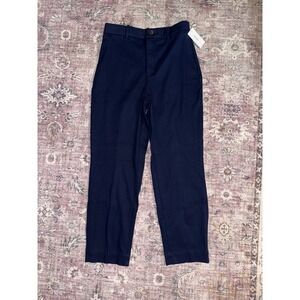 Spanx Stretch Twill Straight Leg Pants Timeless Navy Blue 21280R Womens Size M